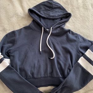 Navy blue garage sweatshirt
